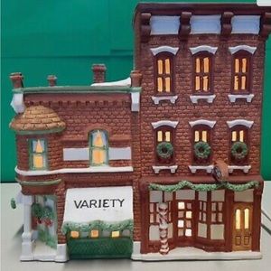 Department 56 Christmas in the City: Variety & Barber Shop